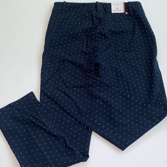 Tommy Hilfiger NWT Stretch Chino Pants Office Business Neutral Navy Normcore - Picture 4 of 6
